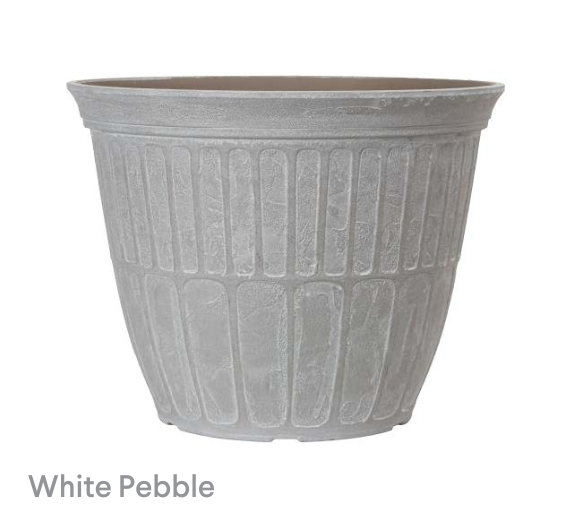 image of Morris White Pebble Planters